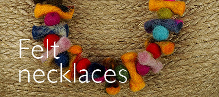 Felt necklaces