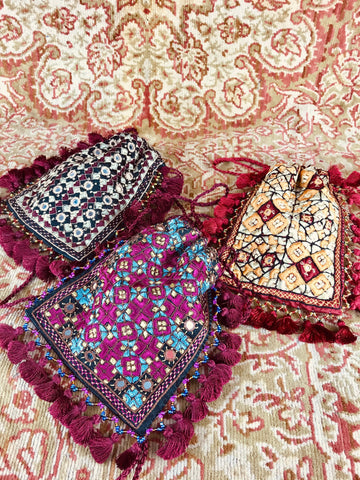 Fairtrade Embroidered Drawstring Bag