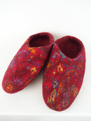 Frooti Felt Slippers Red 02