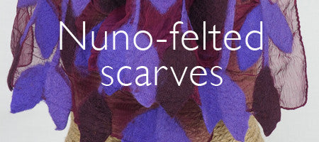 Nuno-felted scarves