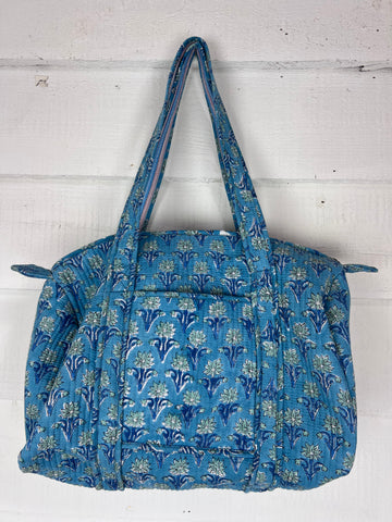 Blockprint Craft Bag (Blue)