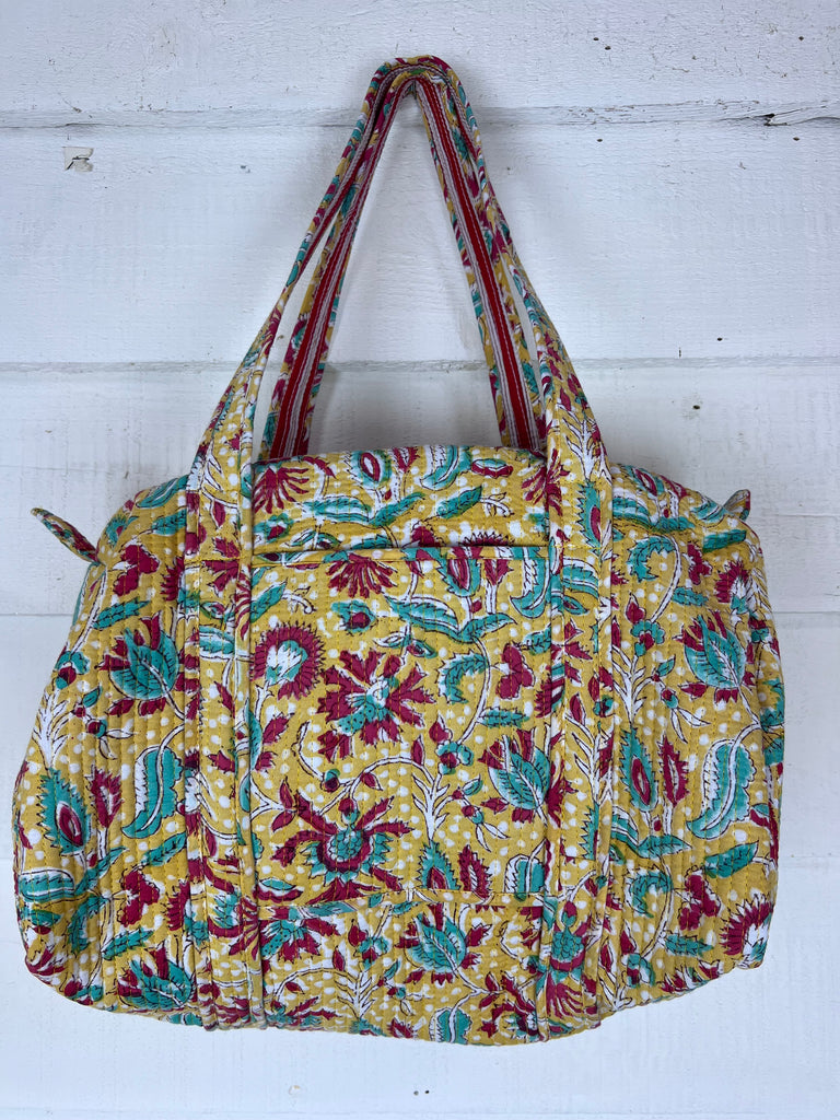 Blockprint Craft Bag (Yellow)