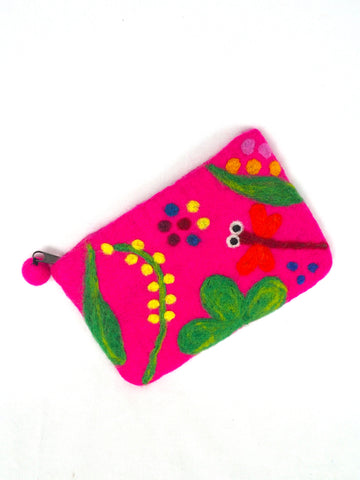 Dragonfly Purse Pink