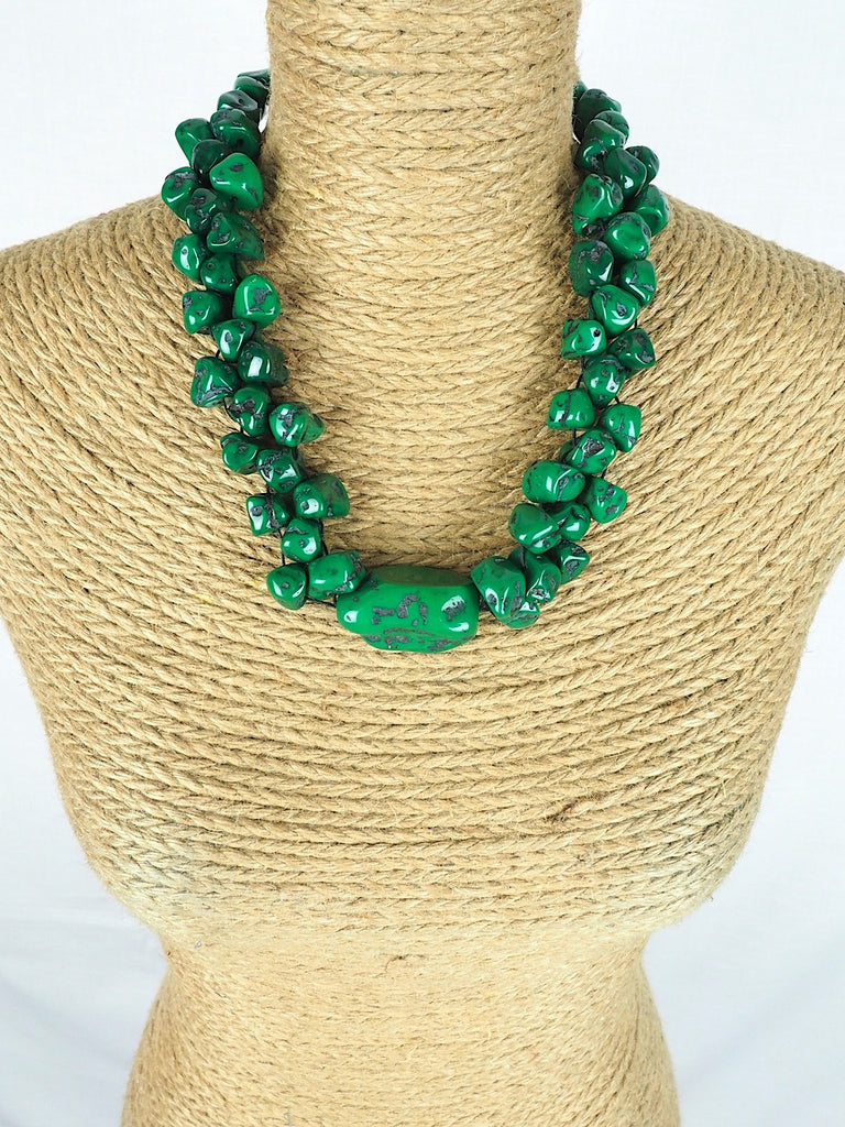 Green Faux Turquoise necklace