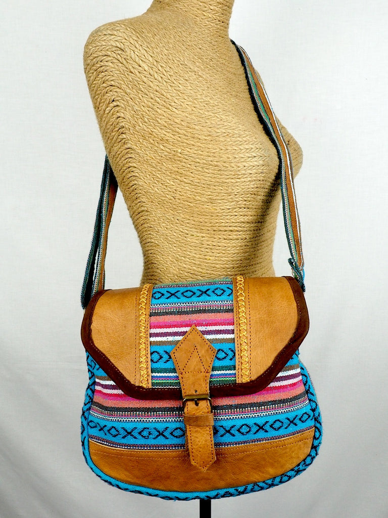 Cross-stitched Shoulder Bag 03