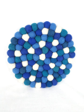 Pot Stand Round Blue