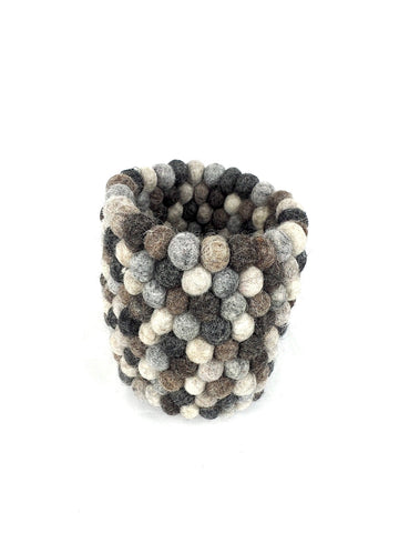 Felted Pen Pot Naturals