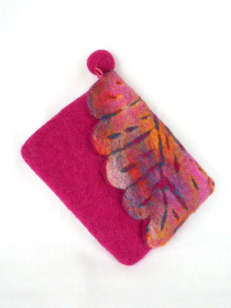 Felt Purse Cerise