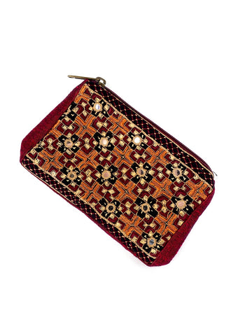 Embroidered Coin Purse 06