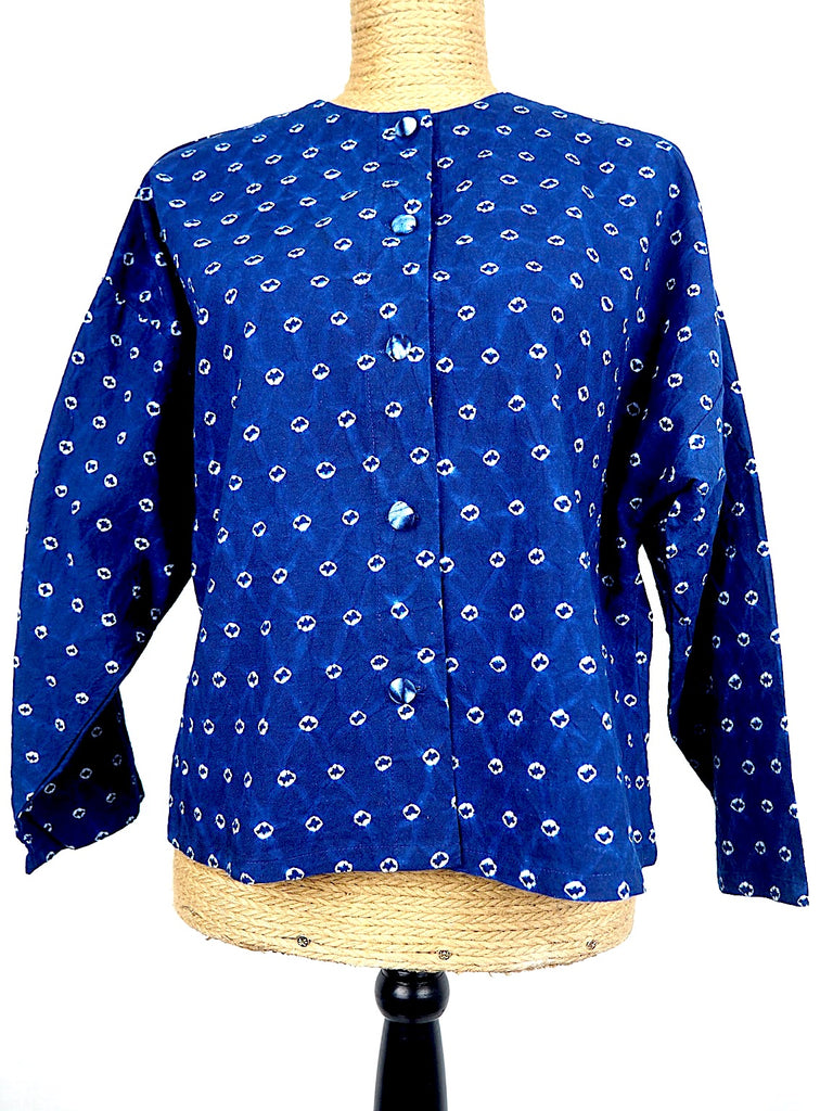 Indigo Dots Shibori Jacket