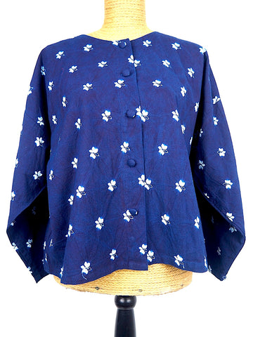 Indigo Butterflies Shibori Jacket