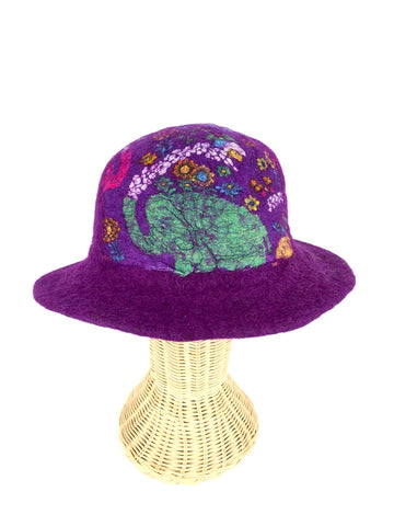Felt Hat Purple