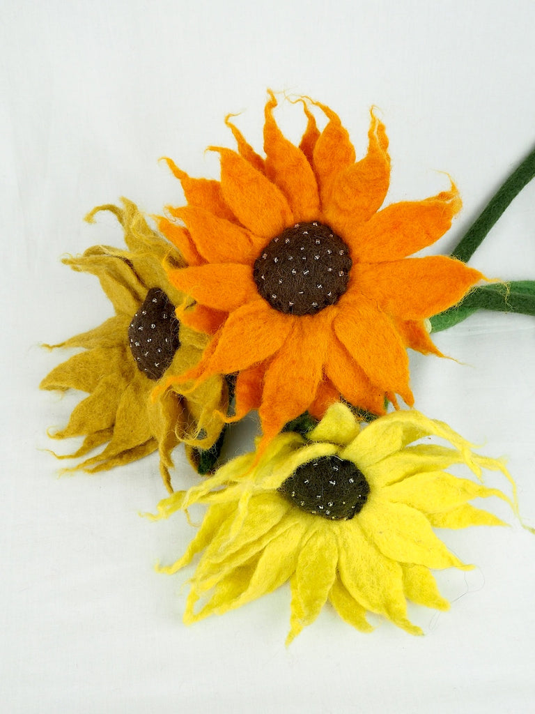 Felted Bunch of Sunflowers