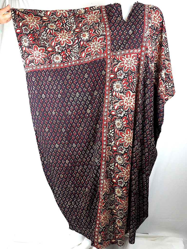 Opulent Anokhi Kaftan in Chestnut and Gold