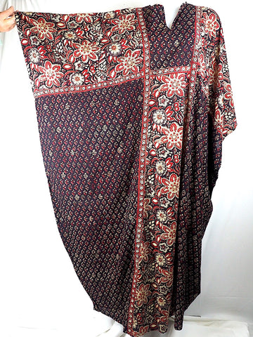 Opulent Anokhi Kaftan in Chestnut and Gold
