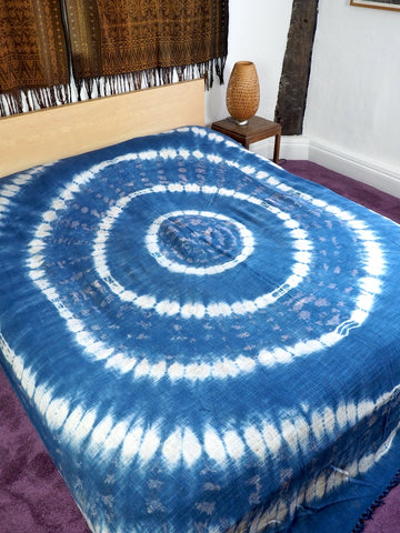 Tie-dye Indigo Bedcover/Throw 001